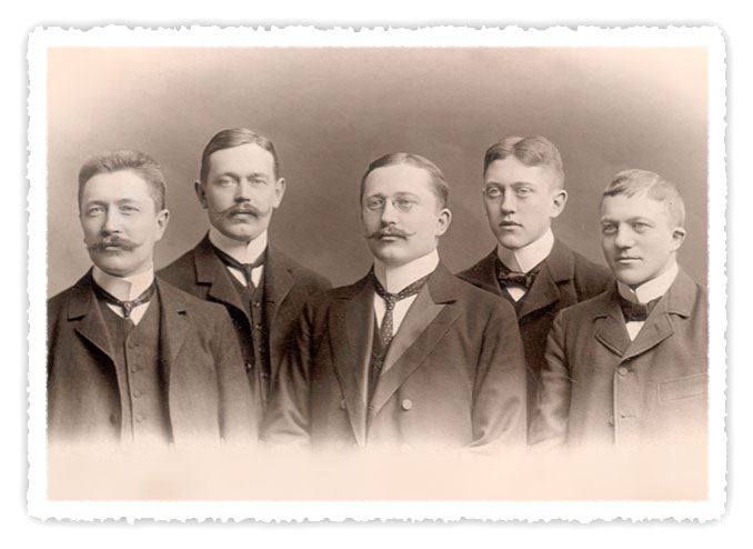 Johannes Georg Andersen with his brothers