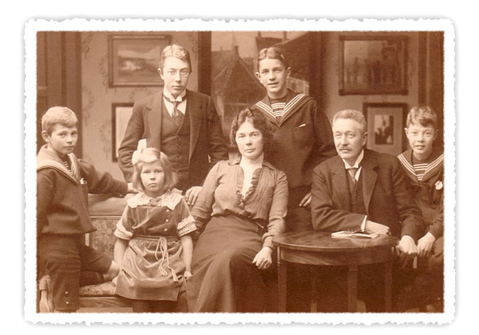 Christian Andersen with his family
