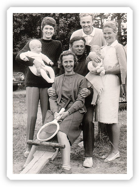 Hannelore Munch-Andersen with her family